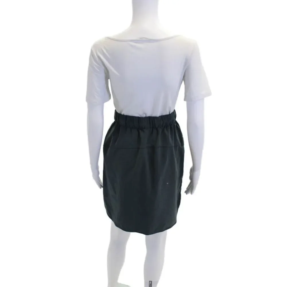 Lululemon Womens Drawstring Waist Mini Athletic Skirt Blue Grey Size 6_3